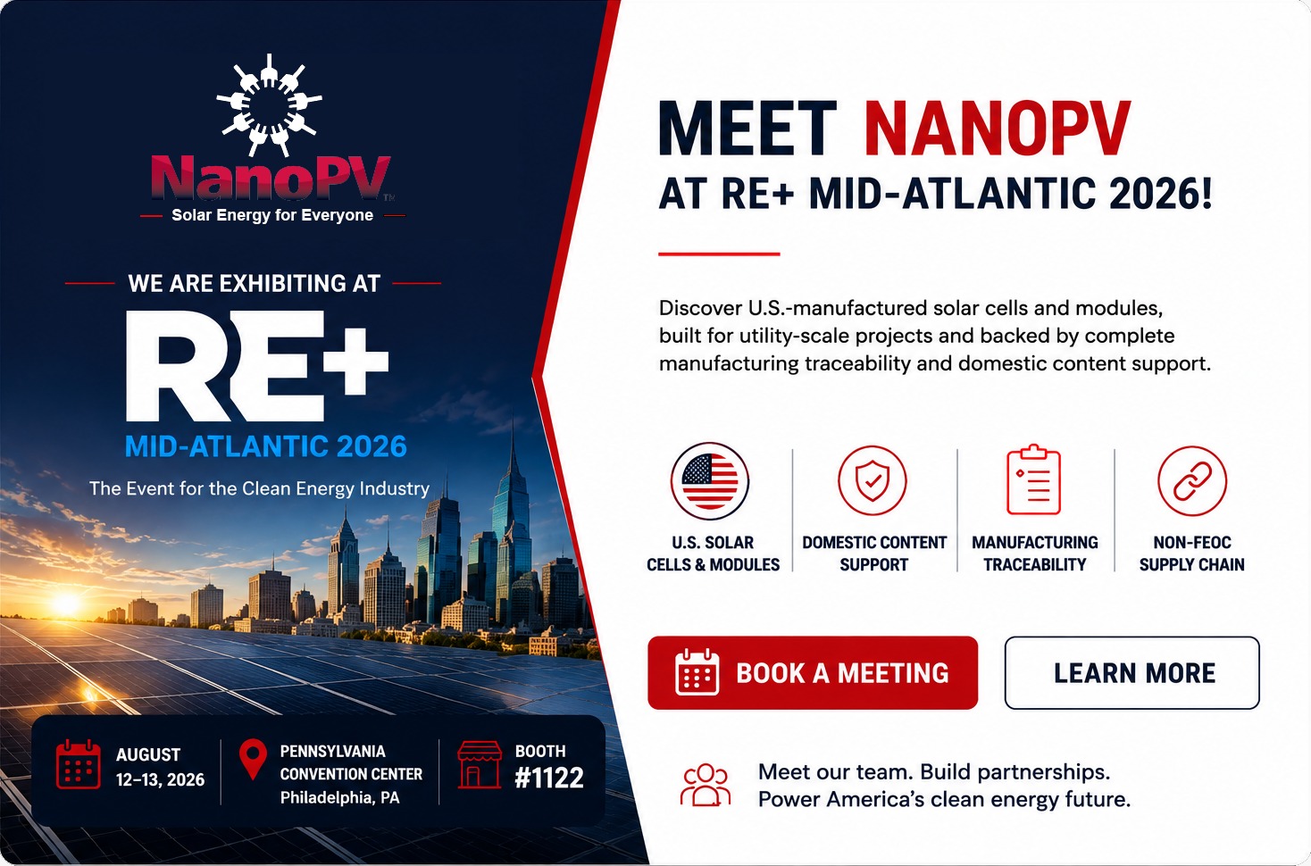NanoPV Solar Manufacturing